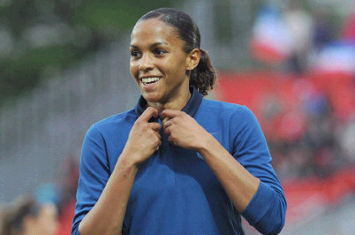 Marie-Laure Delie espère un joli parcours des Bleues au Mondial. (Reuters)