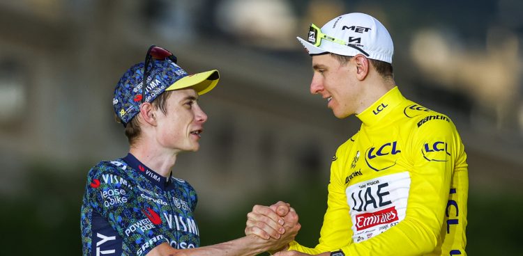 Jonas Vingegaard et Tadej Pogacar