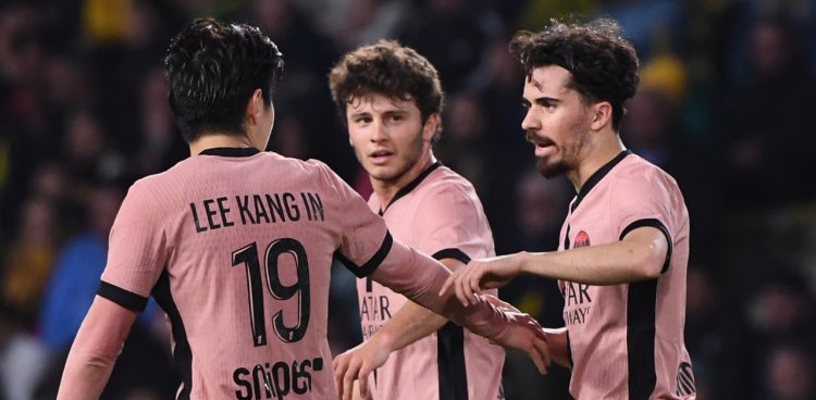 Kang-in Lee, Joao Neves et Vitinha (PSG)