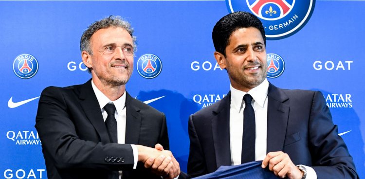 Luis Enrique et Nasser al-Khelaïfi