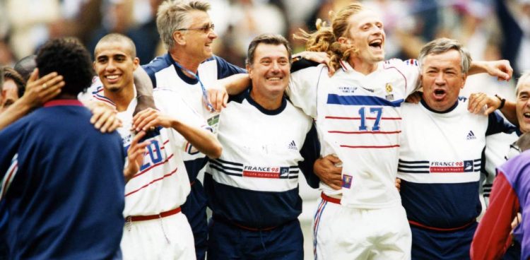 Aimé Jacquet et David Trezeguet